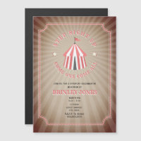 Tente de cirque rose vintage inspirée Anniversaire