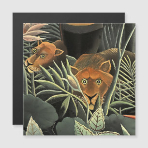 Invitation Magnétique "Tigre - Détail du rêve" par Henri Rousseau