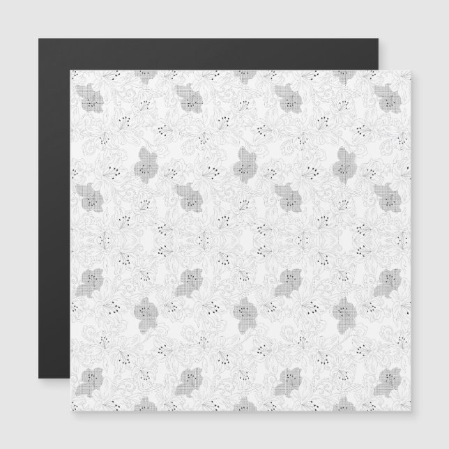 Invitation Magnétique Transparent Grid Overlay – Editable PNG Texture (Devant / Derrière)