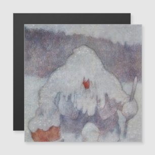 Invitation Magnétique "Troll de neige" de Theodor Kittelsen