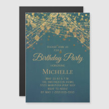 Turquoise Gold String éclaire n'importe quel âge f