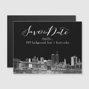 Invitation Magnétique Ville esquissée de PixDezines