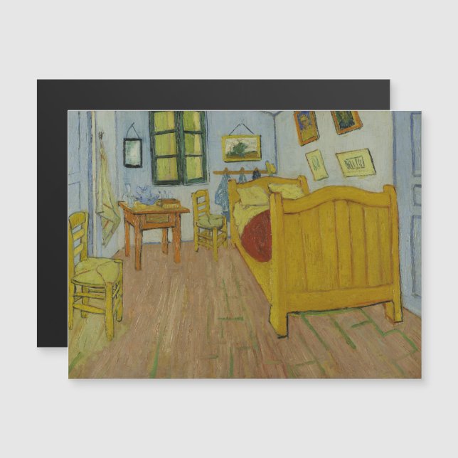Invitation Magnétique Vincent Van Gogh, Chambre à Arles, 1ère version (Devant / Derrière)