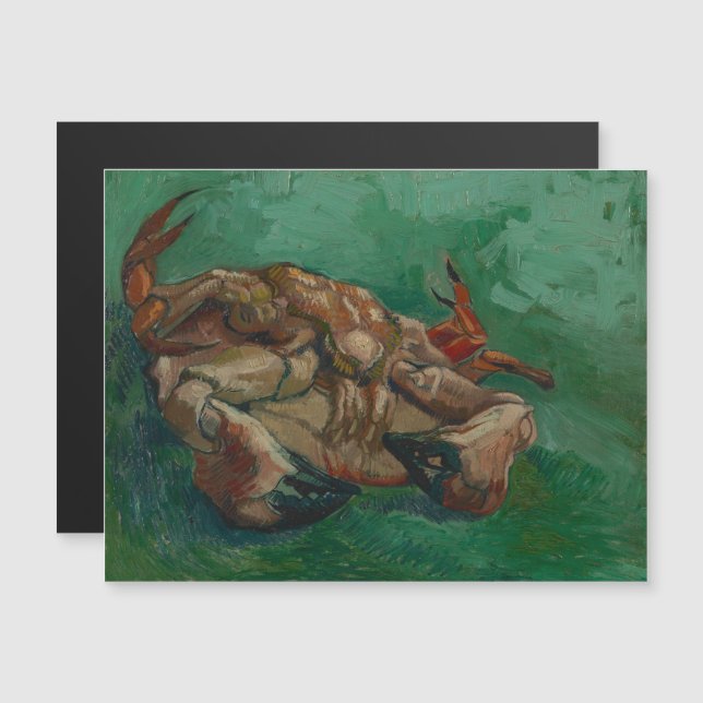 Invitation Magnétique Vincent Van Gogh, Crabe sur son dos (Devant / Derrière)