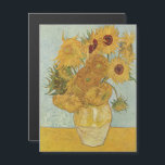 Invitation Magnétique Vincent Van Gogh - Tournesols, 3ème version<br><div class="desc">Vincent Van Gogh - Sunflowers,  Sonnenblumen,  Troisième version,  1888.</div>