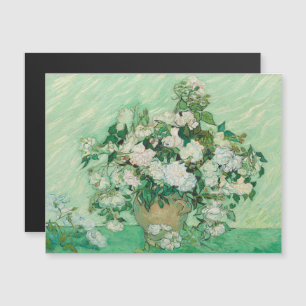 Invitation Magnétique Vincent Van Gogh, Vase de Roses, Roses dans le Vas