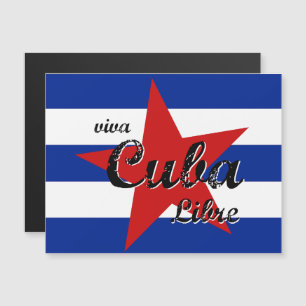 Invitation Magnétique Viva Cuba Libre, La Havane, Fidel Castro, Che Guev