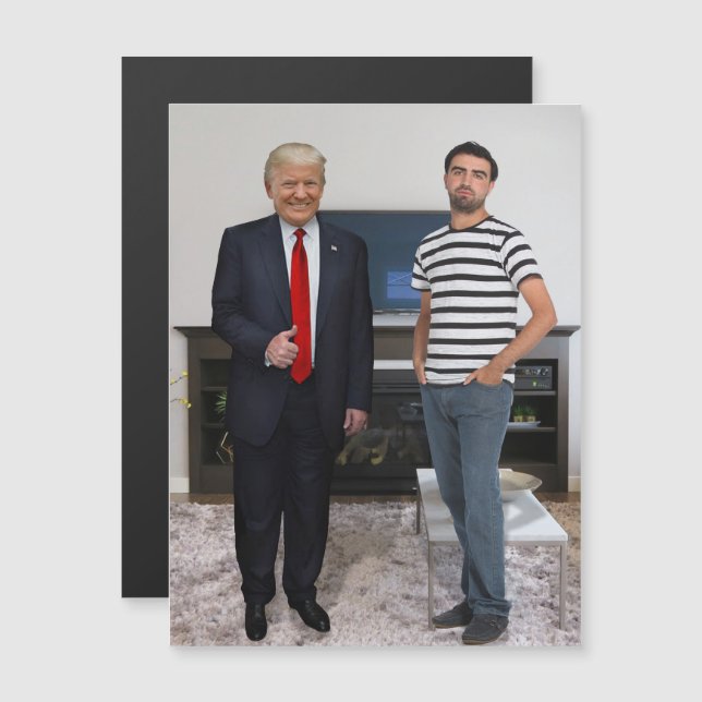 Invitation Magnétique Vous avez rencontré le Président Donald Trump| Ajo (Devant / Derrière)