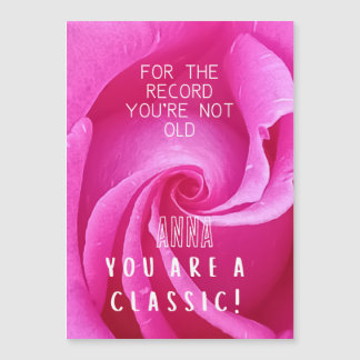 Invitation Magnétique VOUS N'ÊTES PAS VIEUX VOUS ÊTES UN CLASSIQUE perso