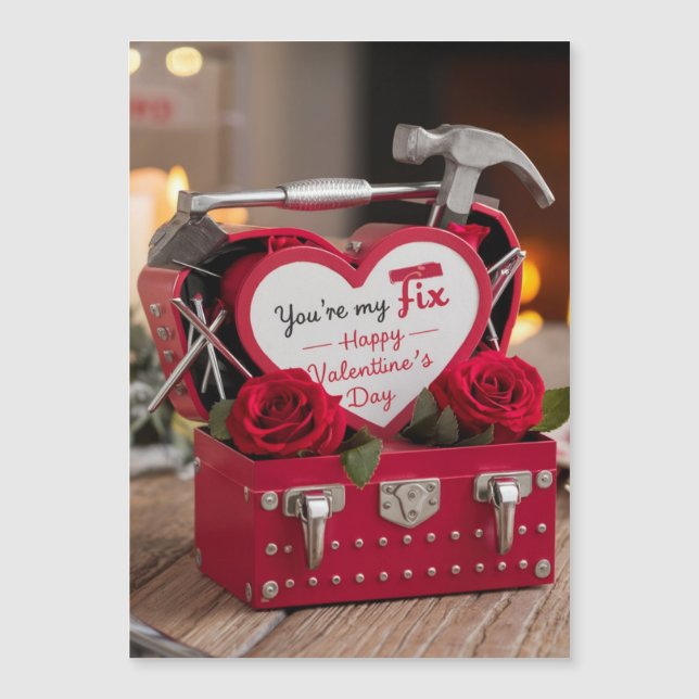 Invitation Magnétique You’re My Fix - Romantic Valentine's Day Design (Devant)