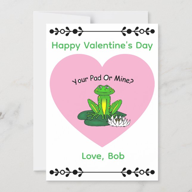 Invitation Magnétique Your Pad or Mine? Magnetic Card (Recto)