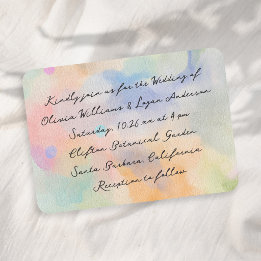 Invitation Magnifique calligraphie moderne aquarelle abstrait