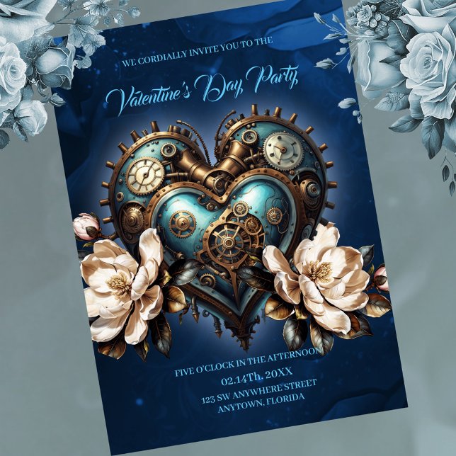 Invitation Magnifique coeur steampunk (Steampunk heart)