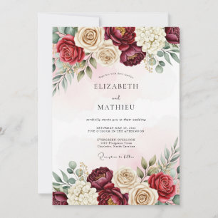 Invitation Magnifique mariage automnal en Bourgogne