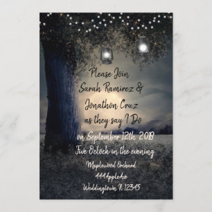 Invitation Magnifique Mariage de lanterne romantique