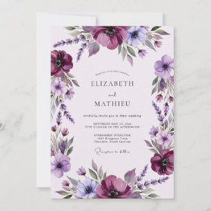 Invitation Magnifique mariage printanier aux prunes