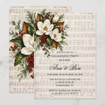 Magnolia & Berries Noël Hymne Fête de Fiançailles