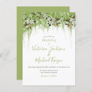 Invitation Magnolia et Moss Vines Mariage du sud