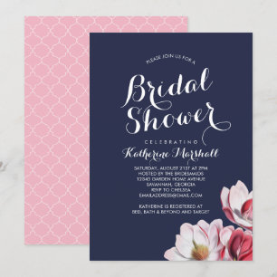 Invitation Magnolia Sud Fête des mariées Midnight Blue
