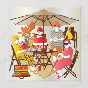 Invitation Mah Jongg Tea Party