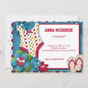 Invitation maillot de bain