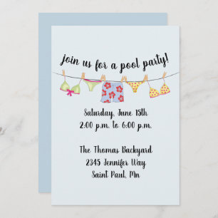 Invitation maillot de bain