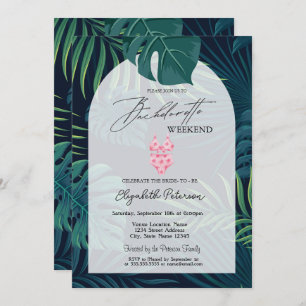 Invitation maillot de bain Palm Feuille Bachelorette