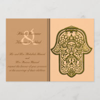 Main de henné de Hamsa (or) (Mariage)