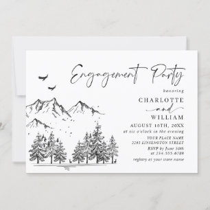 Invitation Main Dratains Forest Engagement Party