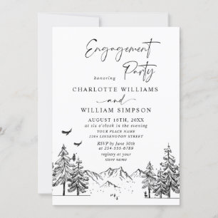 Invitation Main Dratains Forest Engagement Party