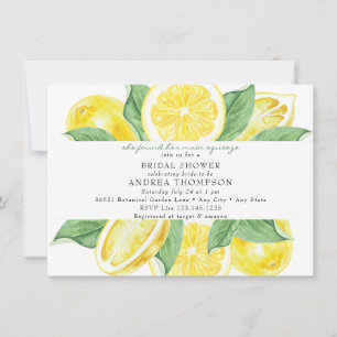 Invitation Main Squeeze   Citrus   Fête de Mariage Jaune Citr