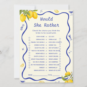 Invitation Main Squeeze Fête des mariées Voudrait-elle plutôt