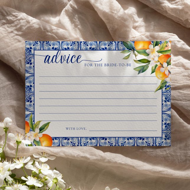 Invitation Main Squeeze Oranges Conseils pour la mariée (Créateur téléchargé)