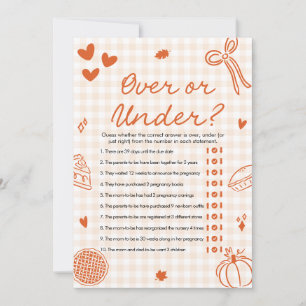 Invitation Main Tirée Italienne Au-Dessus Ou Sous Baby shower