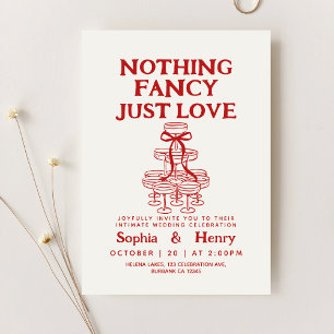 Invitation Main Tirée Rien Fancy Just Love Quirky Mariage