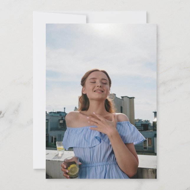 Invitation Main Tirée Un Tini Un Peu Plus Ancien Martini Anni (Dos)