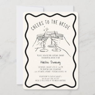 Invitation Main Whimsical tiré des encouragements à la mariée