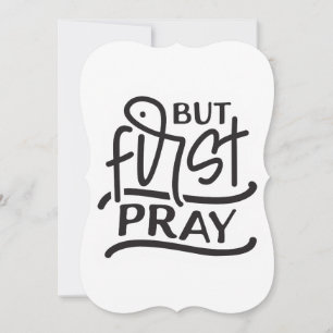 Invitation Mais la première prière prière guerrier église ver