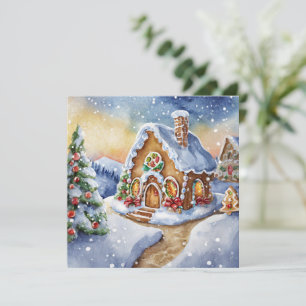 Invitation Maison Cute Gingerbread
