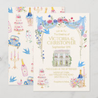 Maison de Château Français Mariage Fantaisiste