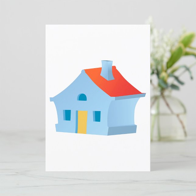 Invitation Maison de Dessin Animé Fantaisiste Couleur Maison  (Créateur téléchargé)