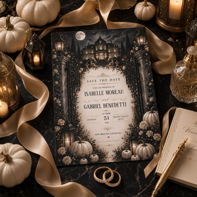 Invitation Maison de la Lune Céleste Halloween Événement à ne (Créateur téléchargé)