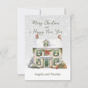 Invitation Maison de Noël en Neige