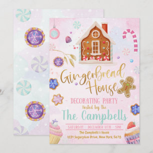 Invitation Maison de pain d'épices