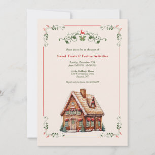 Invitation Maison de pain d'épices