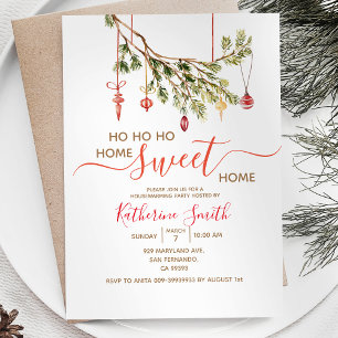 Invitation Maison d'ornement de Noël Fête de pendaison de cré
