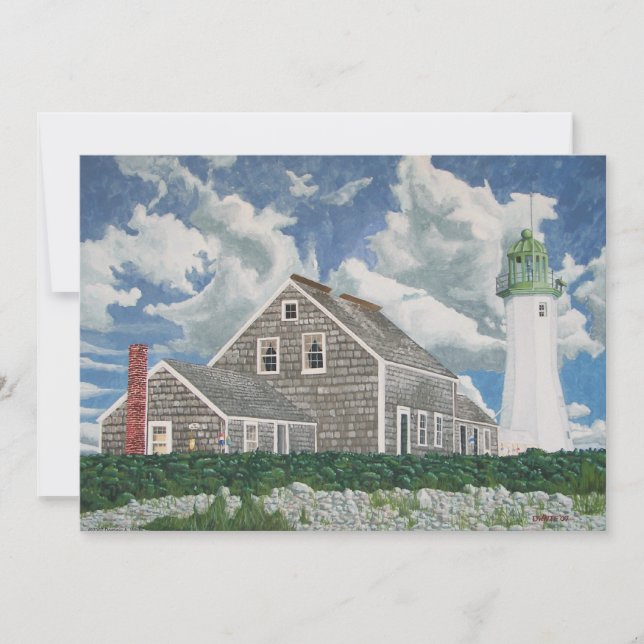 Invitation Maison du gardien de phare de Scituate (Devant)
