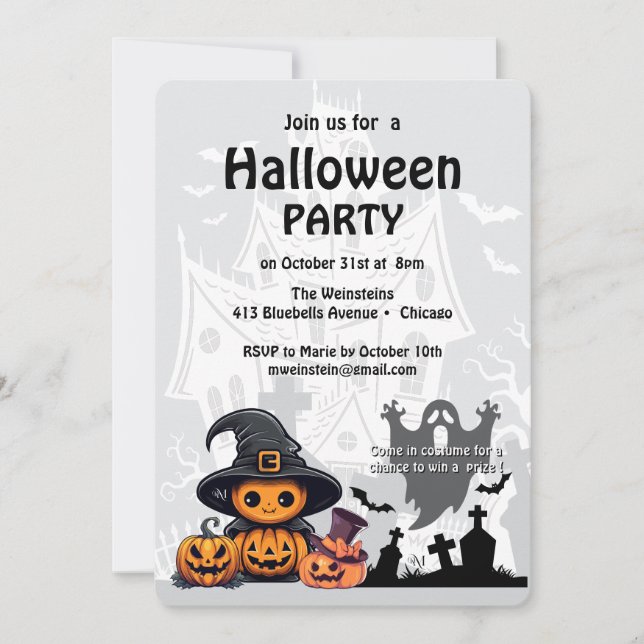 Invitation : Maison HALLOWEEN #1 (Devant)