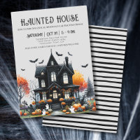 Maison hantée d'Halloween effrayante