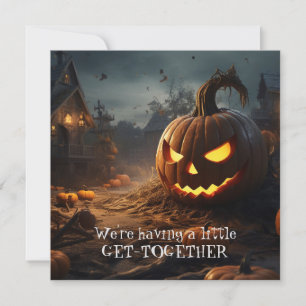 Invitation Maison Hantée Drôle Soirée de dîner Halloween